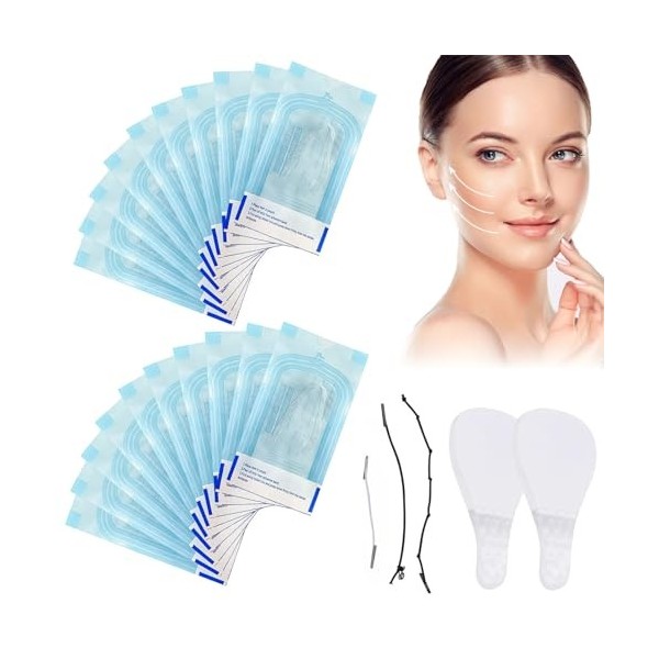 Lot de 540 fils de collagène - Contient du sérum de collagène pour le visage - Fil de collagène pour le visage - Idéal contre