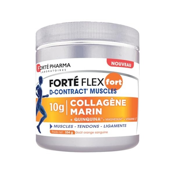 Forté Pharma - Forté Flex Fort D-Contract Muscles - Collagène marin hydrolysé type 1 10g - Muscles, tendons, ligaments - Qui