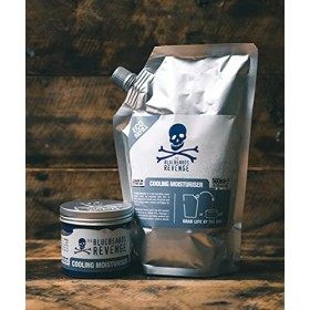 The Bluebeards Revenge, Cooling Moisturiser Refill Pouch, Low Waste & Vegan Friendly, Moisturising Cream For Dry & Sensitive 