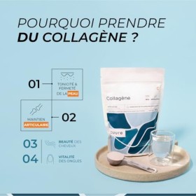 Collagène Marin Hydrolysé Naticol® type 1, 2 & 3 + Vitamine C en Poudre - CUURE - Peptides Brevetés - Dosage Optimal 6g par P