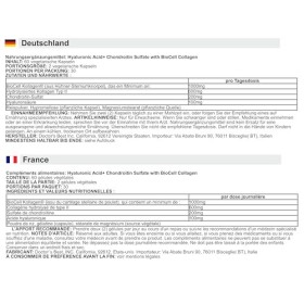 Doctors Best -Acide hyaluronique + chondroïtine sulfate avec BioCell collagène | Soutien pour les articulations et la santé 