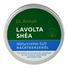 LAVOLTA crème douce naturelle pour la peau 100% beurre de karité & vitamine E avec huile donagre pour peau très sèche & sens