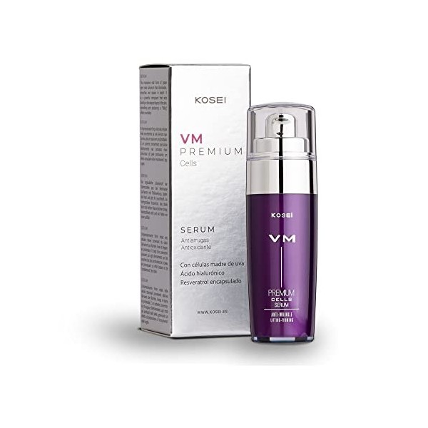 Kosei - VM Premium Cells - Sérum Anti-rides - 30 ml - Rempleur des Rides - Avec Acide Hyaluronique - Avec Effet Lissant - San