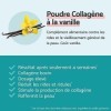 Remescar Poudre de Collagen Vanille 30 Sachets - Collagène Bovin avec Acide Hyaluronique, Biotine, Vitamine C, Zinc pour le m