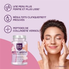 Gommes Anti Âge avec Collagen Verisol® 2500mg, complexe vitaminique pour une peau plus ferme et plus lisse avec Acide Hyaluro