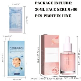 Mikabila 05 Instalift Kit de levage de fils protéinés,Fil de Collagene pour Le Visage,Ensemble de fils de protéines,Collage