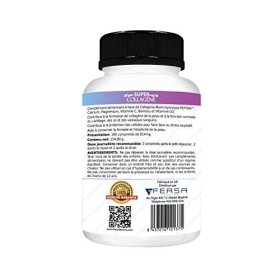 Collagène Marin Hydrolysé + Bambou + Magnésium + Calcium + Vitamines C et D3 | Collagène Hydrolysé Peptan | Pour la santé et 
