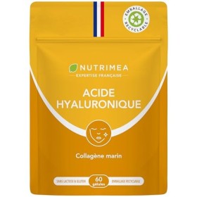 COLLAGENE MARIN & ACIDE HYALURONIQUE PUR - Riche en Vitamines A & C - Anti Rides 100% Naturel - Anti Age & Articulations - Ag