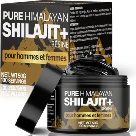 Shilajit, shilajit Pure and Natural, Shilajit himalaya bio pour hommes et femmes, Résine de Authentique, Riche en Acide Fulvi