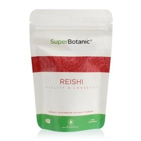 Poudre de champignon à lextrait de Reishi certifié superbotanique – Favorise le bien-être holistique – Sans gluten et végéta
