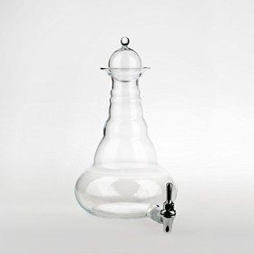 Natures Design Universe Platine Vital Carafe 10liter et bouchon avec insert en verre sans en bois de frêne unterbau 