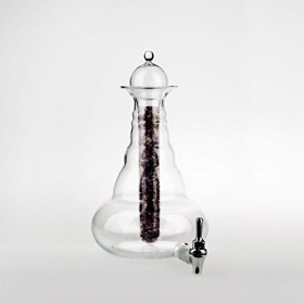 Natures Design Universe Platine Vital Carafe 10liter et bouchon avec insert en verre sans en bois de frêne unterbau 