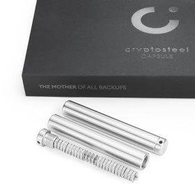 Cryptosteel Capsule Duo pour Bitcoin : Protection Robuste de 24 graines, Compatible avec Ledger, Trezor & BitBox