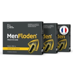MenFloden – innovation pour une prostate saine. Formule liquide puissante à triple action. Cucurbita pepo, Serenoa repens, Fl