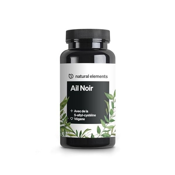 Ail Noir – 45 gélules contenant 600 mg chacune – bulbe magique avec de la S-allyl-cystéine – naturel, végane, hautement dosé 