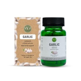 Compléments alimentaires 100% ayurvédiques Vanan Garlic | 60 capsules | Soin du coeur et du foie | Renforce l’immunité | Régu