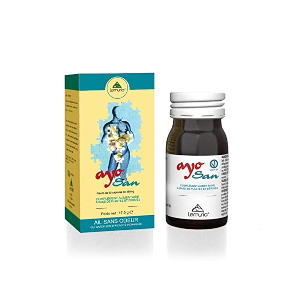 Lemuria - AYOSAN - Complément alimentaire à base de plantes et dérivés - 50 gélules - Utile pour le fonctionnement régulier d