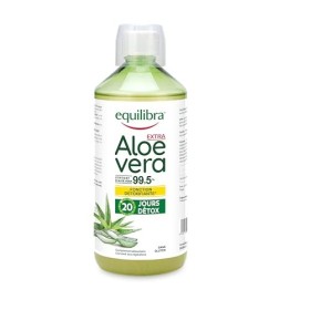 Equilibra Compléments Alimentaires, Aloe Vera Extra 99,5%, à Consommer Pur e ou Dilué e , Aloin Free, Détox, Pure Pulpe, San
