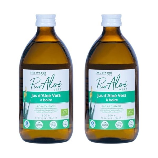 PURALOE Jus à Boire 500 ml Lot de 2 