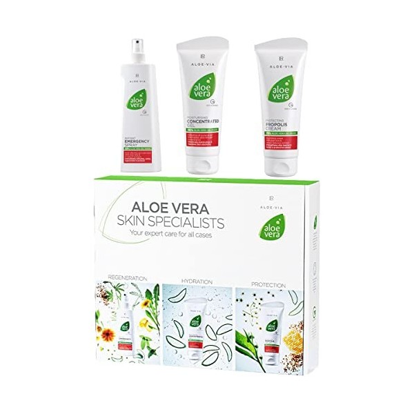 LR Aloe Vera Special Care Box concentré, propolis, spray durgence