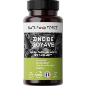 Zinc de Goyave - Naturel et à Haute Assimilation - Stress Oxydatif, Système Immunitaire - Issu des Feuilles de Goyave, Couvre