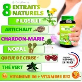 Complément alimentaire à base dartichaut et de chardon-Marie, 120 gélules detox foie puissant et rapide. Avec Nopal coupe fa