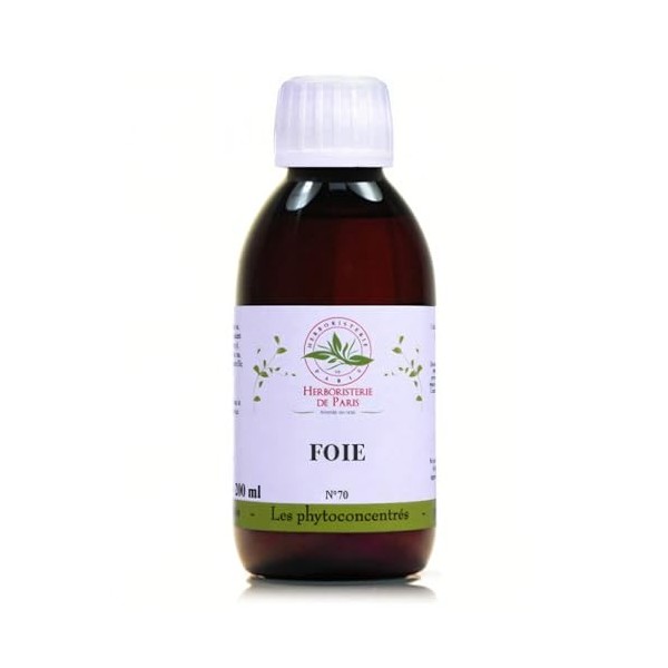 Phyto-Concentré Foie 200ml - Herboristerie de Paris - Mélange de Plantes pour le Soutien du Foie et de la Vésicule Biliaire