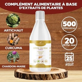 Detox Puissant pour foie et côlon | Élimine les toxines et empêche la rétention de liquides | Effet contrôle du volume | Arti
