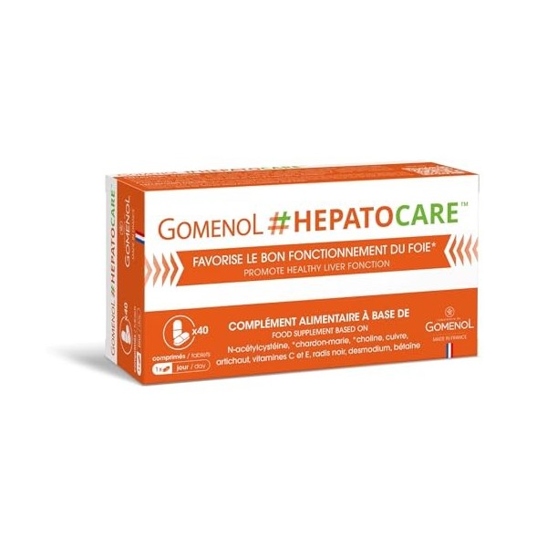 HEPATOCARE 40 comprimés - Complément alimentaire détoxification du foie - Laboratoire du Gomenol