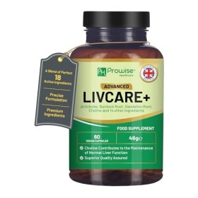 Advanced Livcare+ 60 capsules végétaliennes | Ajouté avec de la choline, de lartichaut, de la racine de bardane, de la racin