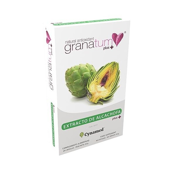 Granatum Plus - Extrait dArtichaut avec Cynamed - Complément Alimentaire - Détox Hépatique et Digestive - Bien-être Métaboli