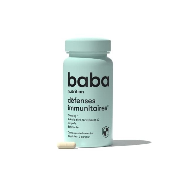 Baba Nutrition Immune Booster Complément Alimentaire Pour Renforcer Votre Système De Défense Naturel | Riche En Vitamines Et 