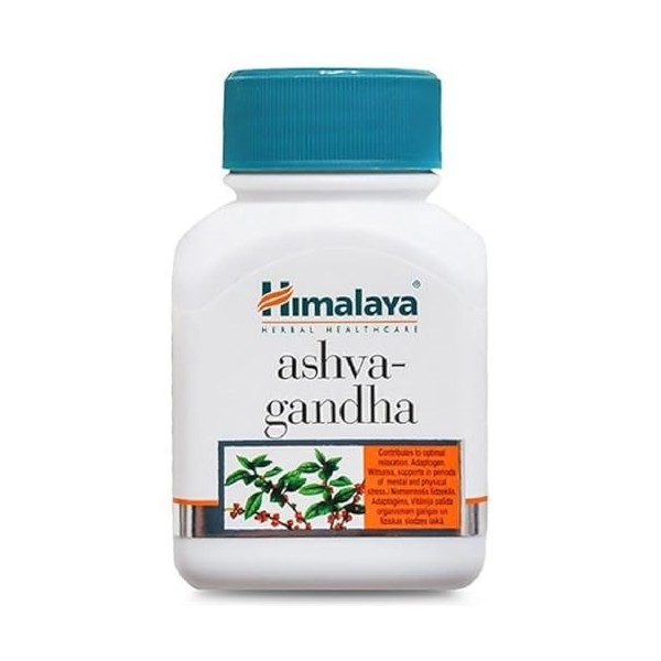 Himalaya - ASHVAGANDHA PURE HERBS | Ashwagandha Capsules | Soutien naturel pour la gestion du stress et lénergie - 60 capsul