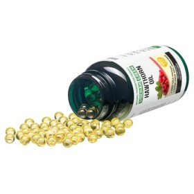 Siberian Green Lot de 200 capsules dhuile de graines daubépine sauvages récoltées Sibérie Altaï pressées à froid non raffin