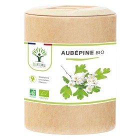 Aubépine bio - Bioptimal - Complément alimentaire - Sommeil Anti-Stress Anxiété - 100% Sommité Fleurie en Poudre Pure - 300mg