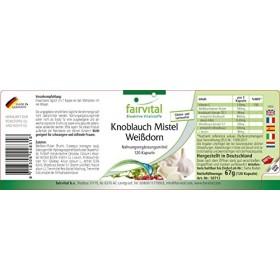 Fairvital | Ail + Gui + Aubépine - VEGAN - Fortement dosé - 120 gélules