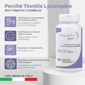 Tinnitix Lycomplex Complément alimentaire en cas dacouphènes ou tinnitus bourdonnement des oreilles | Action relaxante et 