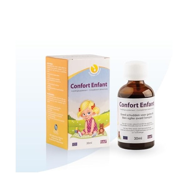Confort Enfant - Soutien Digestif Naturel avec Camomille, Fenouil et Carvi | Apaise Gaz et Coliques | Gouttes 30ml