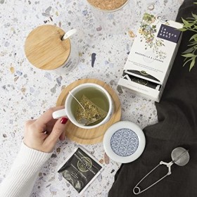 LA TETERA AZUL - Infusion Camomille et Lavande. infusion digestive organique Pyramides. Camomille et Lavande. 20 pyramides.