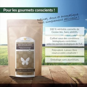 500 g de cannelle de Ceylan bio, cultivée et produite selon la norme bio de lUE, sans additifs