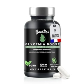 Glycemia Boost, 120 gélules,Berbérine, Mûrier blanc, Cannelle, Poivre noir, Chrome, Gestion glycémie, cholestérolémie, végane