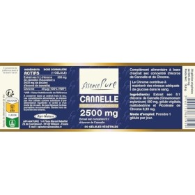 Cannelle de Ceylan 2500 mg Essence Pure- Cannelle de Ceylan authentique - 5 fois plus concentrée que lécorce de cannelle en 