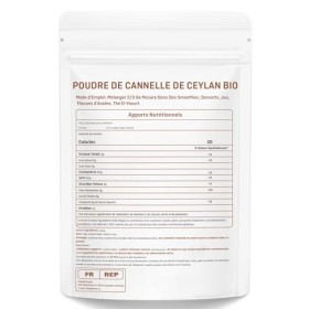 Cannelle De Ceylan Biologique En Poudre, Cannelle Fraîchement Moulue, Produit 100% Naturel, Sans Additifs Ni Conservateurs, V
