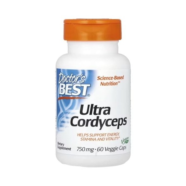 Doctors Best - Ultra Cordyceps | Complément alimentaire naturel pour soutenir lénergie et lendurance - 60 gélules