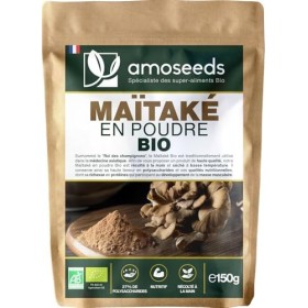 Maïtaké en poudre Bio 150G | Origine Europe | Roi des Champignons | 100% Naturel, Pur, Vegan | Qualité Supérieure