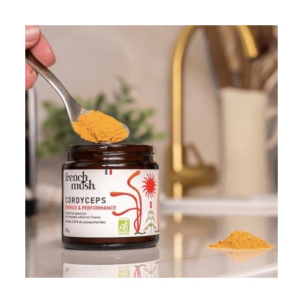 Cordyceps Bio - 56 Gélules Vegan - Champignon Pour Bien-Être, Performances Physiques, Énergie - 1 à 2 Gélules Par Jour - Comp