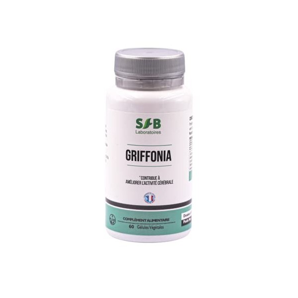 SFB Laboratoires - Griffonia - Contribue à Améliorer lActivité Cérébrale - Stimule le Taux de Sérotonine - Régule lHumeur e