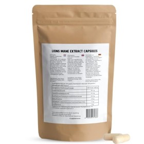 Cupplement - Lions Mane Extract Capsules 60 pièces - Bio - Extrait 10:1 - 400 MG par capsule - Pas de poudre de crinière de L