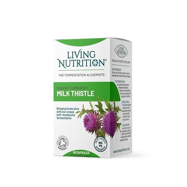 Living Nutrition Chardon-Marie germenté Fermenté Bio