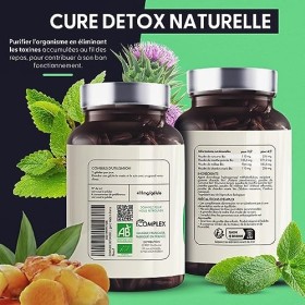 DETOX FOIE | NEW FORMULE 2025 | Confort Digestif & Détoxification Active | Mélisse, Curcuma, Menthe Poivrée & Chardon-Marie |